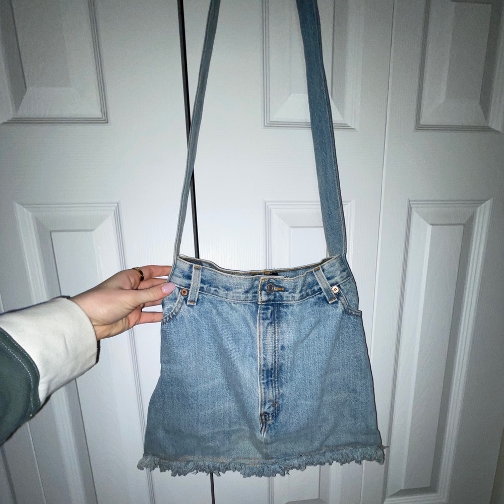 Levi Jean Skirt Tote Bag